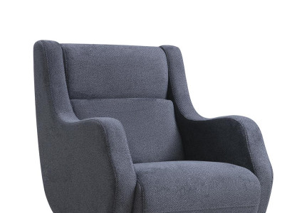 Gray Armchair Modern Seat Living room Upholstered furniture Textile Furniture Design